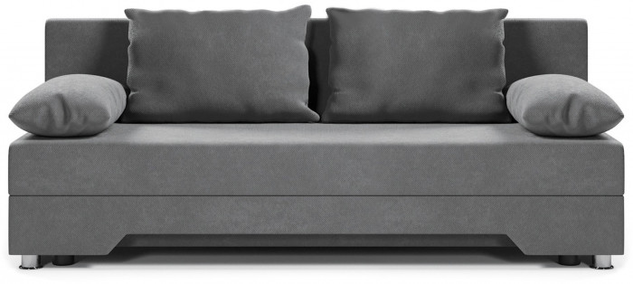 Диван-кровать Орлеан, еврокнижка, велюр, 140х194, серый