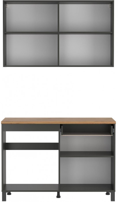 Кухня Римини 1200 диамант серый