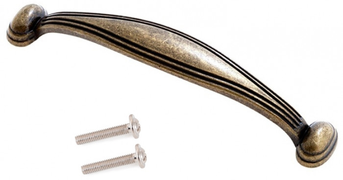 Лидер-8 Шкаф МД 19Б + Тумба МД 3.15, белый шагрень/крафт золото