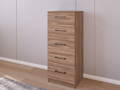 Комод 02/16 45х40х110 Орех/Орех