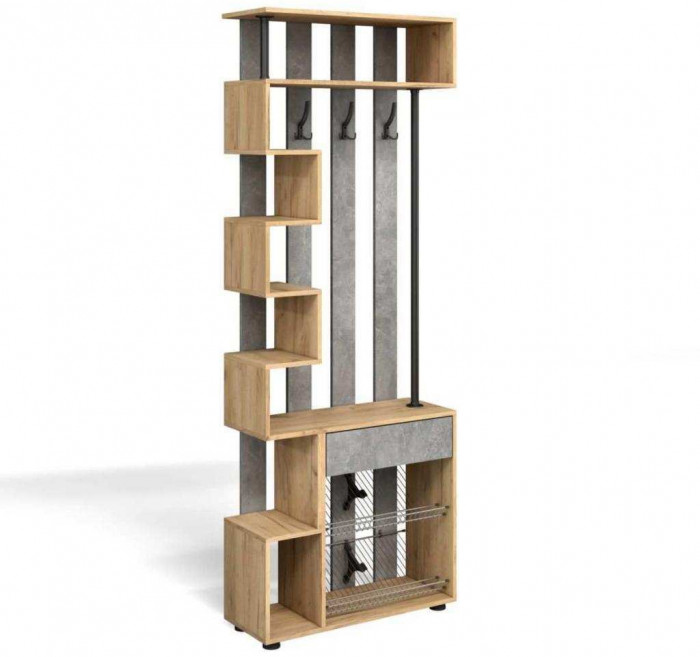 Прихожая мини-лайт компл. 7 дуб крафт/ателье