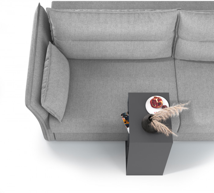 Эйр Гостиная 12.114 Стол журнально-приставной, цвет серый графит, ШхГхВ 67х30х40 см.(журнальный)/40х30х67 см.(приставной)