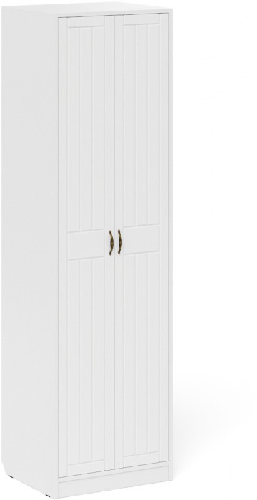 Прихожая П-6 Компоновка № 26, цвет белая шагрень/фасады МДФ белое дерево фрезеровка прованс, ШхГхВ 150х50х210 см., универсальная сборка