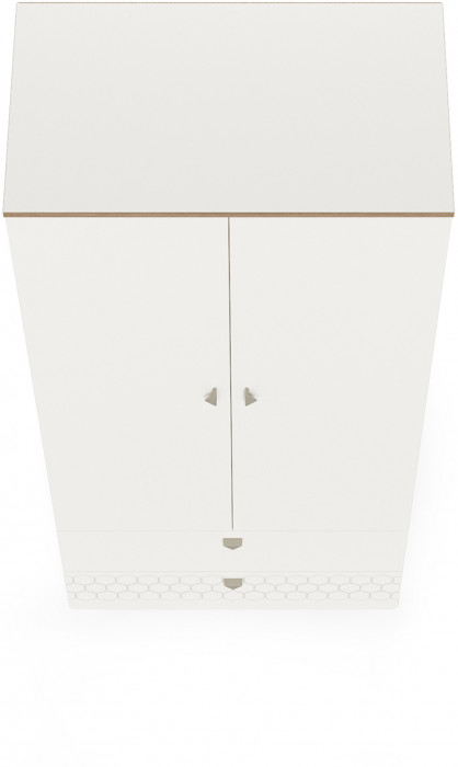 Эйп 13.334 Шкаф для одежды, белый/дуб белый