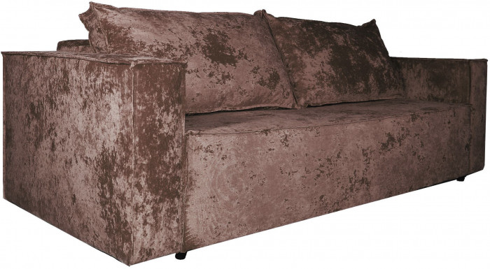 Диван-кровать Лофт Люкс Плюш, еврокнижка, пружинный блок,140х195, коричневый