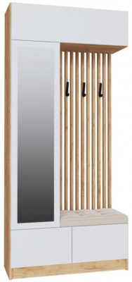 Руэлла Центральная секция дуб крафт золотой/белый