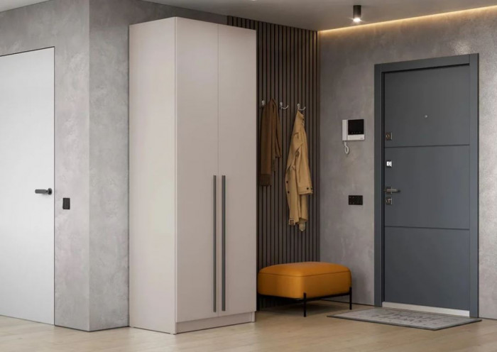 шкаф распашной Берген ПРО ШК-800 белое дерево/белое дерево