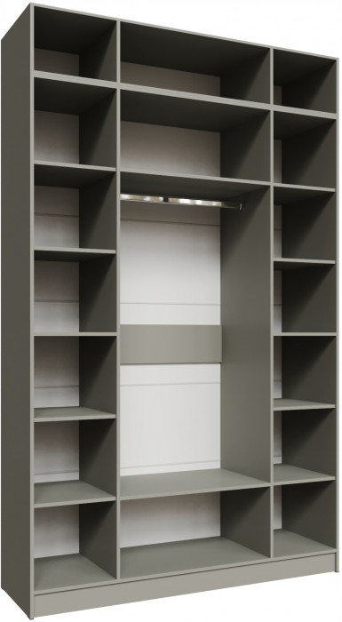 Набор мебели для прихожей "Мадрид", Мокко/Графит серый