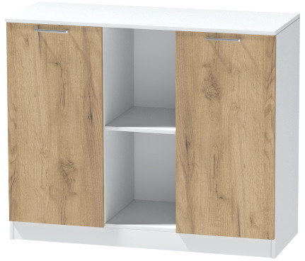 Комод №4 "Иннэс-7", Белый/Крафт золотой