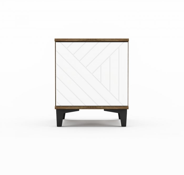 Тумба прикроватная Палау, Табак/Белый софт