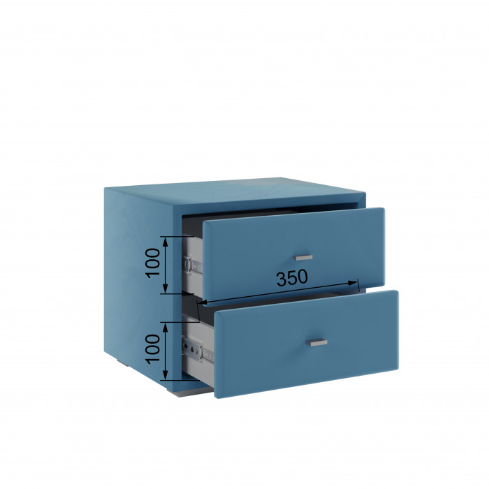 Тумба прикроватная интерьерная светло-голубой