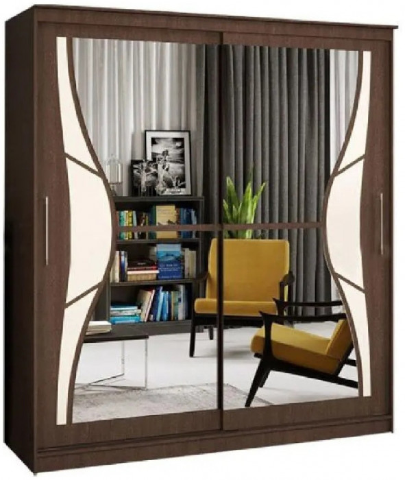 Шкаф-купе Элегант 1 1700 (Ясень шимо темный)