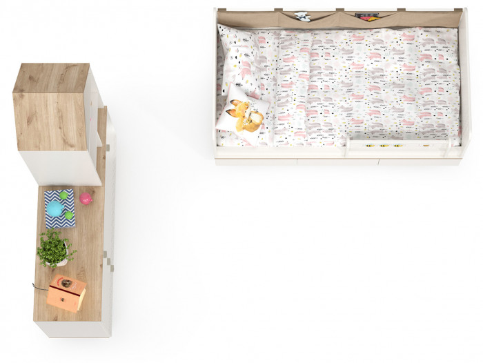 Эйп Детская № 3, белый/дуб белый