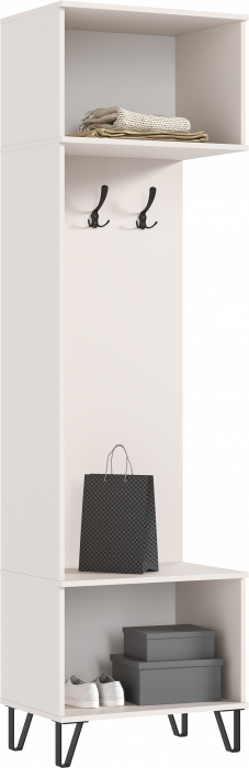 Флэш Прихожая Шкаф с вешалками (Кашемир, Кашемир)