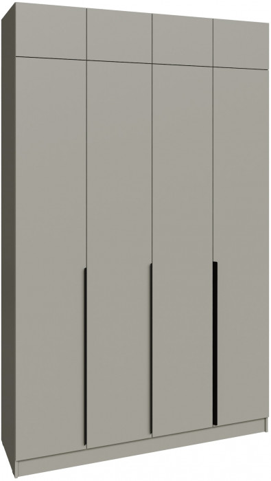 Шкаф 1,6 с антресолью Мадрид, Мокко