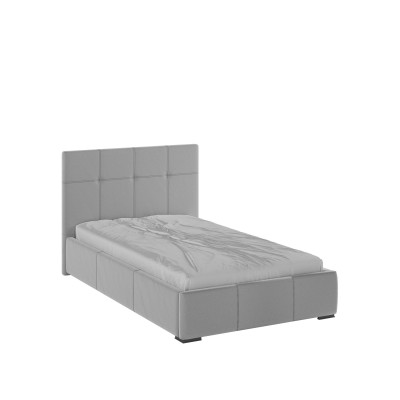 Рио Кровать интерьерная 120 светло-серый квадрат, ПМ