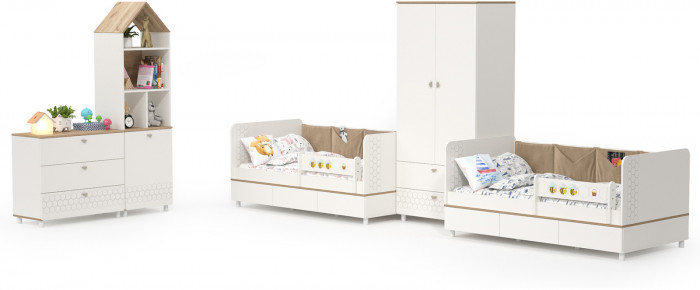 Эйп Детская № 7, белый/дуб белый