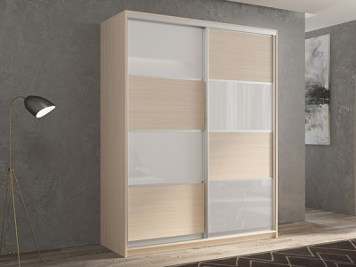 Шкаф-купе Кааппи 14 Дуб молочный 140х60х230 см