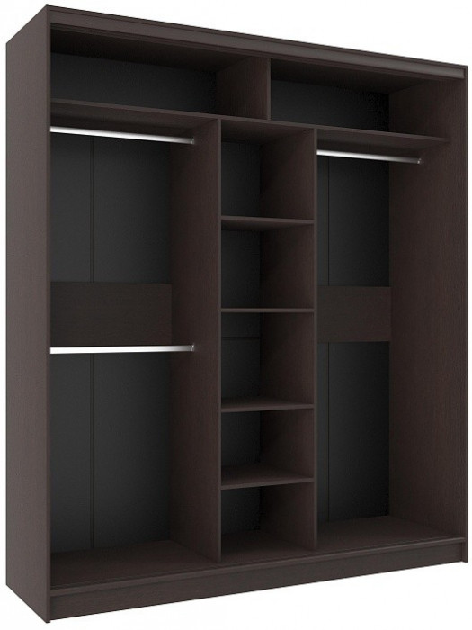 Шкаф-купе трехдверный 2000 Домашний Венге
