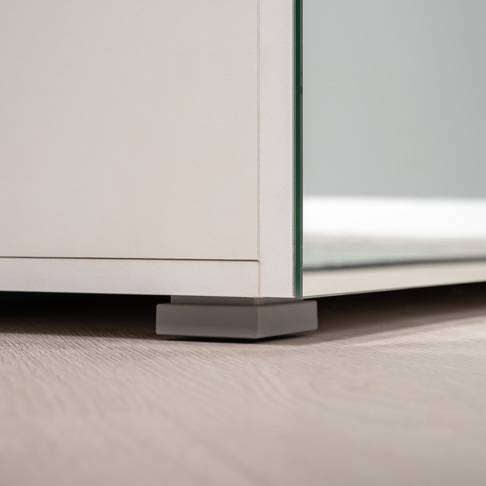 Октава Прихожая 36, цвет белый шагрень/дуб крафт золотой/фасады МДФ белый шагрень, ШхГхВ 258,6х35,4х197,6 см., универсальная сборка