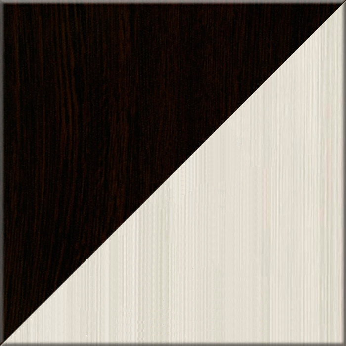 Две полки книжных С-МД-КН01, цвет венге/дуб, ШхГхВ размер каждой полки в отдельности: 83х25х30 см., стеклянные дверцы