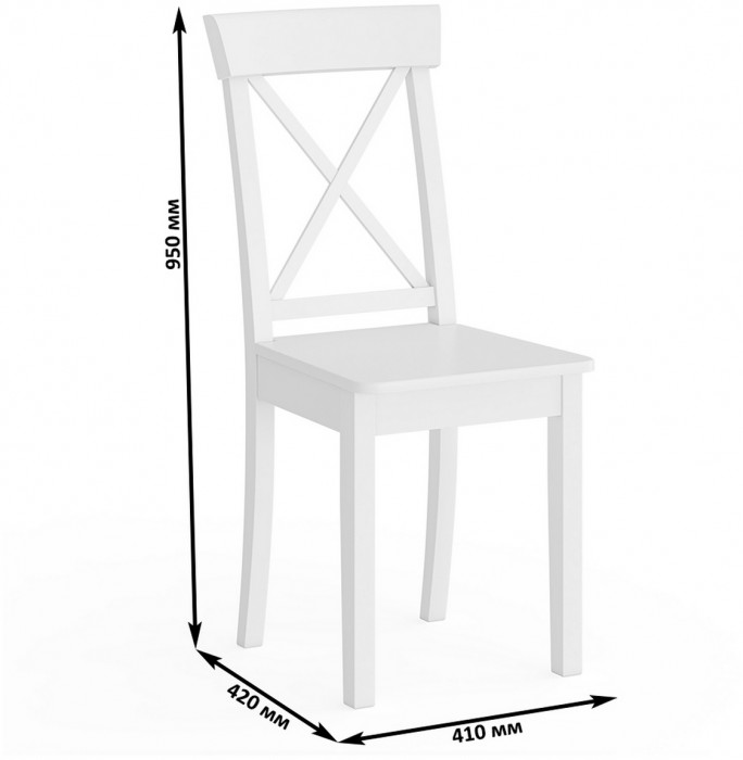 Три стула Мебель--24 Гольф-14 разборных, белый