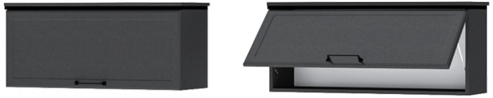 Модульная Гостиная Шарм, набор 1, Антрацит/Крафт золотой