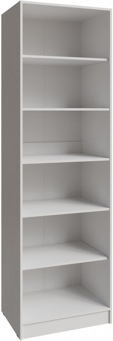 Шкаф Мадрид (0,7) с полками без зеркала, Белый/Ателье светлое