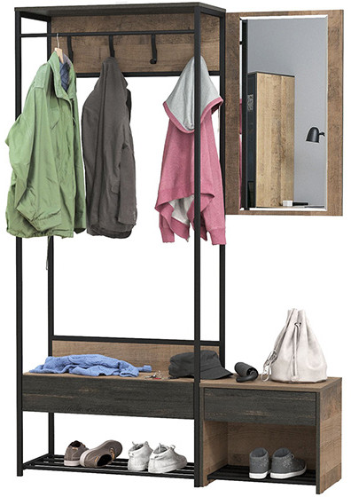 Трувор Прихожая 155, дуб гранж песочный/интра