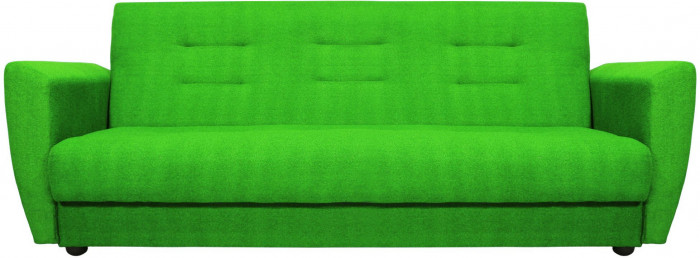 Раскладной диван-кровать, прямой, книжка, цвет зеленый, Лира 120х190