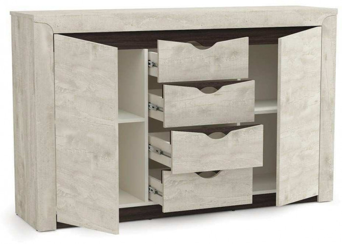 33.19 Лючия тумба бетон пайн белый/венге