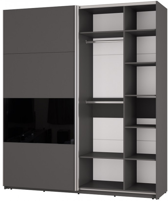 Шкаф-купе ШКК-10 Харви, Графит