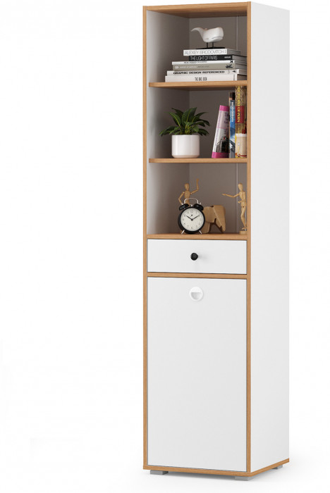 Вуди Компоновка № 30, белый премиум/дуб крафт золотой