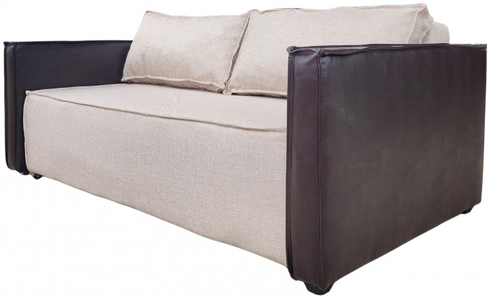 Диван-кровать Барон 140, аккордеон, 140х200, рогожка, бежевый