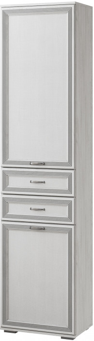 Ливорно Пенал с ящиками ЛШ-3 ясень анкор светлый патина серебро