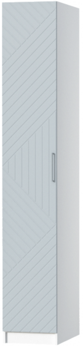 Шкаф-пенал №1 "Иннэс-7" - Белый/Монблан Р-856