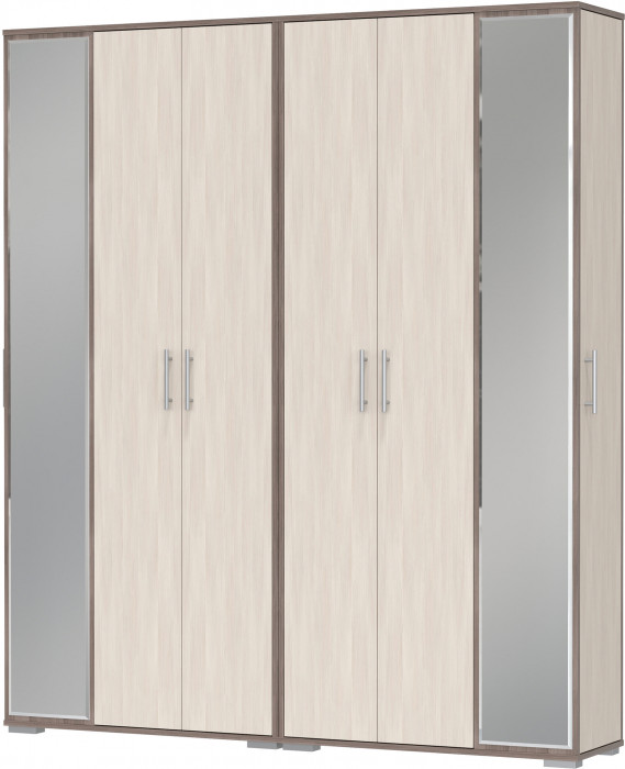 Две прихожих Домино-мини 2-3421бод.тем/св, цвет бодега тёмный/бодега светлый, ШхГхВ 176х36х202 см.