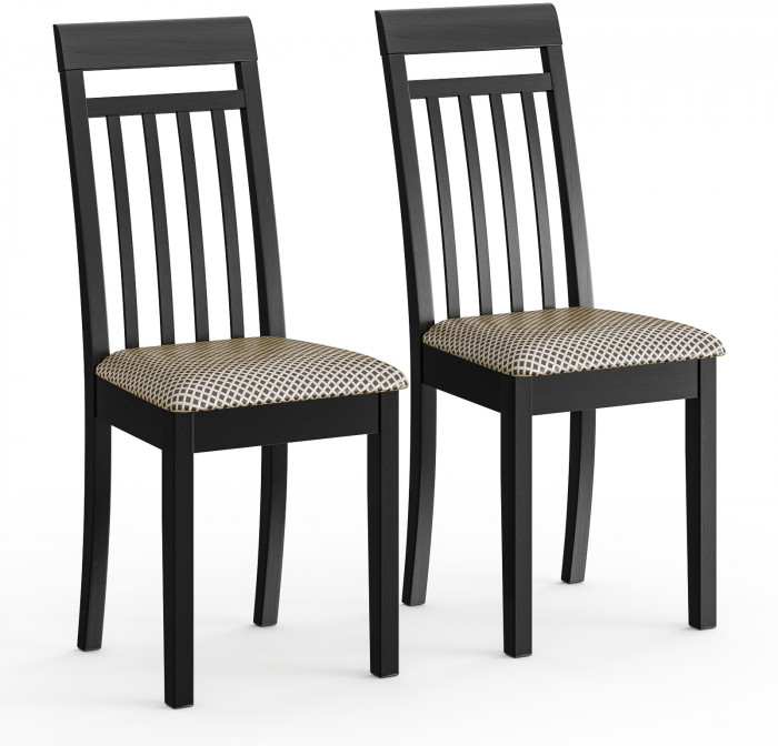 Два стула Мебель--24 Гольф-11 разборных, цвет венге, обивка ткань руми 812/8, ШхГхВ 40х40х100 см., от пола до верха сиденья 47 см.