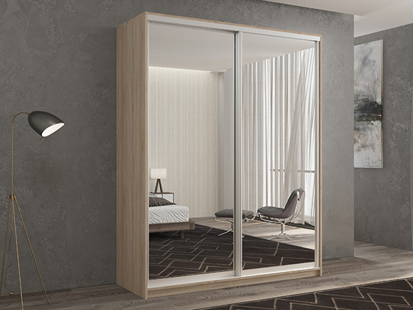 Шкаф-купе Кааппи 1 Сонома Светлый 120х60х230 см