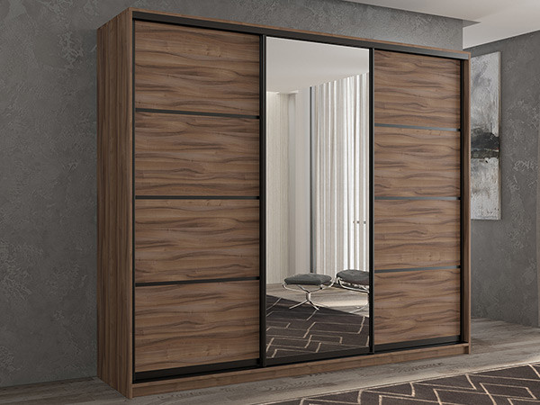 Шкаф-купе Кааппи 2 Орех Тьеполло 240х45х230 см