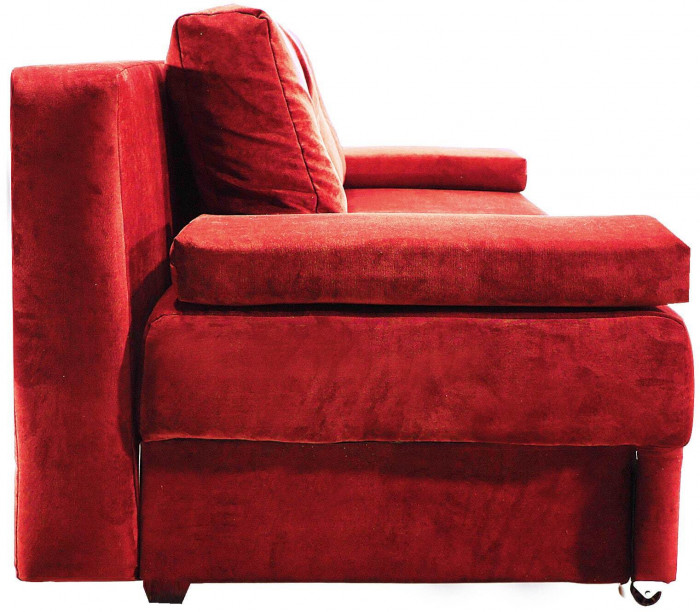 Диван-кровать Амстердам Мини Люкс, 150х195, еврокнижка, велюр, красный