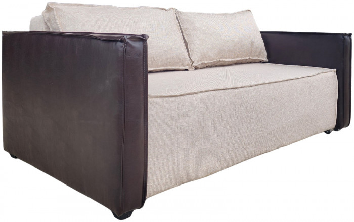 Диван-кровать Барон 120, аккордеон, 120х200, рогожка, бежевый