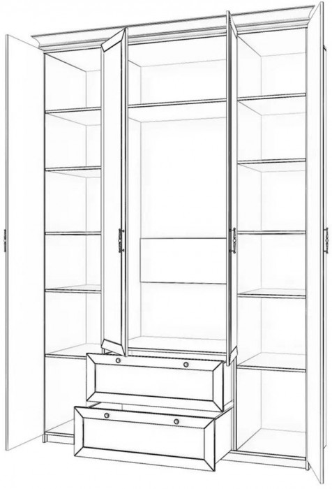 Спальня Бэль 1 Слоновая кость