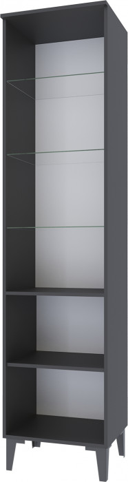 Толедо Пенал-витрина ТШ-1 графит серый