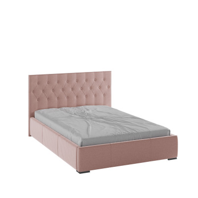 Октавия Кровать интерьерная 140 пыльная роза ромб, ПМ