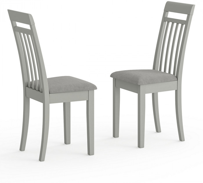 Два стула Мебель--24 Гольф-11 разборных, цвет серый, обивка ткань велюр серый 63, ШхГхВ 40х40х100 см., от пола до верха сиденья 47 см.