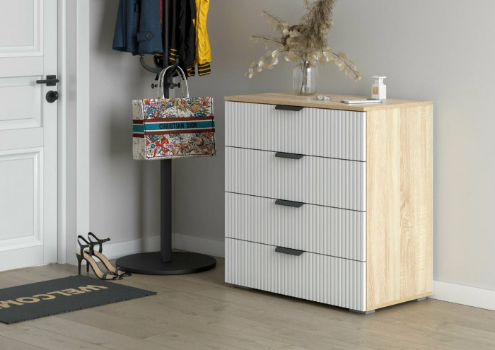 мс Норд КМ03-800 дуб сонома/Норд Line софт пломбир