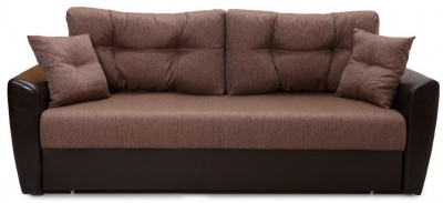 Диван еврокнижка Амстердам 160 рогожка коричневая