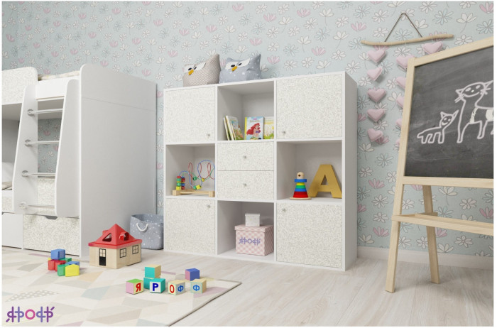 Стеллаж Джери (Ясень Анкор Темный/Винтерберг)