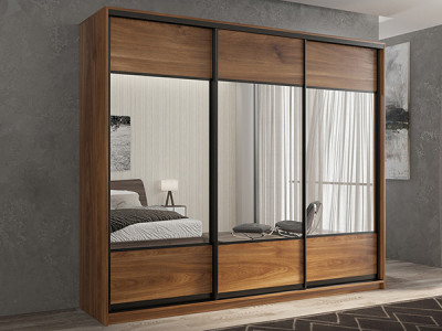 Шкаф-купе Кааппи 6 Кастелло Бренди 210х60х230 см